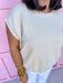 Jincy's Women's Boutique Game Day sand beige Signature Stitch Top Zenana TW2717X5