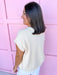 Jincy's Women's Boutique Game Day sand beige Signature Stitch Top Zenana TW2717X5