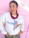 Jincy's Women's Boutique Mallard Oil Painting Watercolor Long Sleeve Fleece Plus Size Sweatshirt