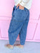 Jincy's Women's Boutique New Arrivals Everyday Wear Fall Transition Styles Acid Wash Barrel Pants Elastic Waistband Very J NP70996-INDIGO-3