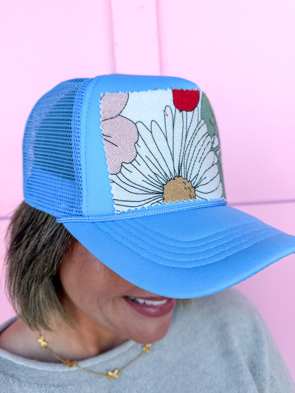 Jincy's Women's Boutique New Arrivals Everyday Wear Fall Transition Styles Foam Trucker Hat Bloom Babe Floral Print Hat