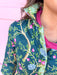 Jincy's Women's Boutique New Arrivals Everyday Wear Fall Transition Styles Jade Green 3/4 Sleeve Midi Maxi Dress Chinoiserie Print TCEC CD07354