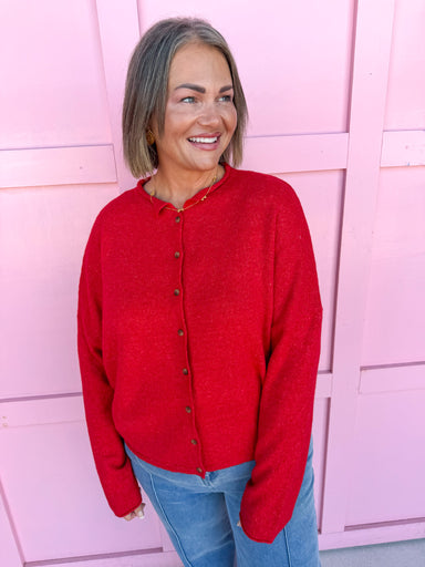 Jincy's Women's Boutique New Arrivals Everyday Wear Fall Transition Styles Lightweight Rolled Hem Mini Button Cardigan