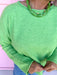 Jincy's Women's Boutique New Arrivals Everyday Wear Fall Transition Styles Lightweight Rolled Hem Sweater By Together W2114
