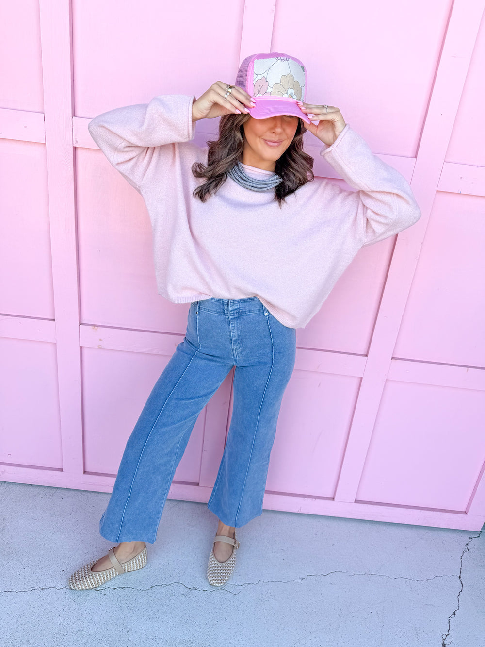 Jincy's Women's Boutique New Arrivals Everyday Wear Fall Transition Styles Lightweight Rolled Hem Sweater By Together W2114