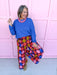 Jincy's Women's Boutique New Arrivals Everyday Wear Fall Transition Styles Lightweight Wide Leg Pants With Multicolor Oversized Polka Dots Umgee C6424