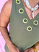 Jincy's Women's Boutique Statement Olive Gromment Dress Everyday Wear TCEC CD07321