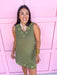 Jincy's Women's Boutique Statement Olive Gromment Dress Everyday Wear TCEC CD07321