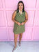 Jincy's Women's Boutique Statement Olive Gromment Dress Everyday Wear TCEC CD07321