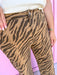 Jincy's Women's Boutique Statement Tiger Zebra Print Stripe Wide Leg Pants Everyday Wear Entro P31561