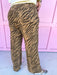 Jincy's Women's Boutique Statement Tiger Zebra Print Stripe Wide Leg Pants Everyday Wear Entro P31561