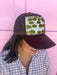 Jincy's Women's Boutique Tucker's Truckers Chartreuse Dot Trucker Hat Orange Brown Pink