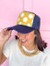 Jincy's Women's Boutique Tuckers Trucker Sideline Social Collection Foam Trucker Hat Navy Gold Custom Hat Game Day