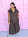 Jincy's Womens Boutique Clothing Leopard Print Collared Wide Leg Jumpsuit Chic Chartreuse Collection Jodifl B50407-2