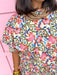 Jincy's Womens Boutique Fall Floral 2 Piece Skirt & Top Set Elastic Waist Band Everyday Wear First Of Fall Collection Strut & Bolt SSB-SET-0098-JK