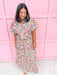 Jincy's Womens Boutique Fall Floral 2 Piece Skirt & Top Set Elastic Waist Band Everyday Wear First Of Fall Collection Strut & Bolt SSB-SET-0098-JK