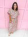 Jincy's Womens Boutique Fall Floral 2 Piece Skirt & Top Set Elastic Waist Band Everyday Wear First Of Fall Collection Strut & Bolt SSB-SET-0098-JK