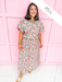 Jincy's Womens Boutique Fall Floral 2 Piece Skirt & Top Set Elastic Waist Band Everyday Wear First Of Fall Collection Strut & Bolt SSB-SET-0098-JK