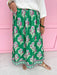 Jincy's Womens Boutique Fall Green and Pink Floral Midi Maxi Skirt Elastic Waistband Everyday Wear First Of Fall Collection Entro CS4073