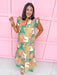 Jincy's Womens Boutique Fall Patchwork Floral Midi Maxi Dress Everyday Wear First Of Fall Collection TCEC CD07299