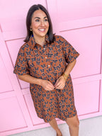 Jincy's Womens Boutique Fierce Favorite Leopard Butterfly Mini Dress Entro D33200