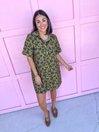Jincy's Womens Boutique Fierce Favorite Leopard Butterfly Mini Dress Entro D33200