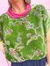 Jincy's Womens Boutique Green Velvet Fall Floral Print Top First Of Fall Collection Umgee WC5523