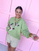 Jincy's Womens Boutique Kiwi Green Mallard Duck Sweater Chartreuse Chic Collection Everyday Wear Bailey Rose BRW0280 Chartreuse Chic Collection 