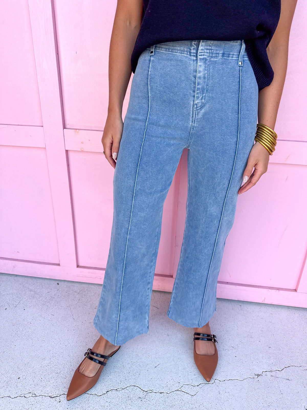 Jincy's Womens Boutique Medium Wash Jeans Everyday Wear Entro P28664