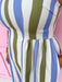 Jincy's Womens Boutique Olive Sage Dusty Blue Stripe Midi Maxi Sleeveless Denim Dress  Everyday Wear First Of Fall Collection Entro D30220