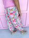 Jincy's Womens Boutique Pink Floral Print Balloon Pants Jincy's Womens Boutique Yellow Top Gold Button and Front Pocket Details Knit Very J 12W3377N-BUTTER YELLOW-1 Bibi