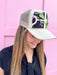 Jincy's Womens Boutique Tucker's Truckers Garden Trellis Floral & Botanical Bird Foam Trucker Hat Everyday Wear Chic Chartreuse Collection