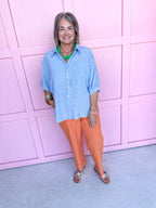 Stripe Situation Top - Blue