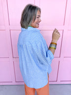 Stripe Situation Top - Blue