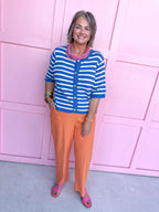 Stripe Standard Top - Blue