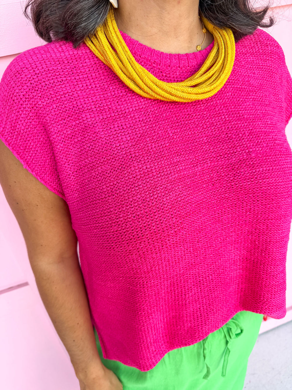 Sweet As You Top - Hot Pink