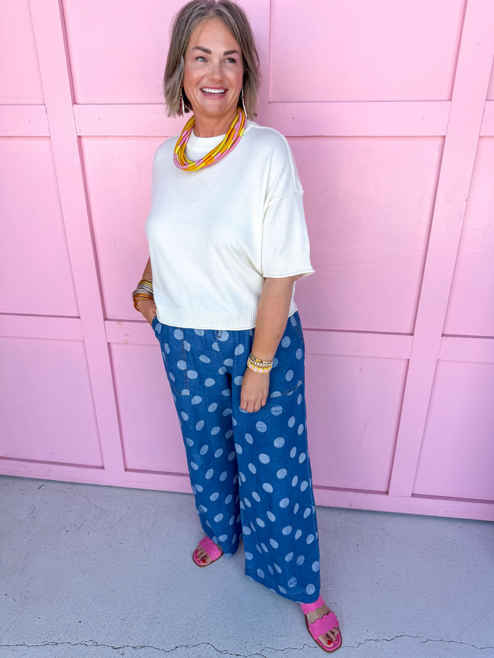 Easy Going Knit Top - Ivory