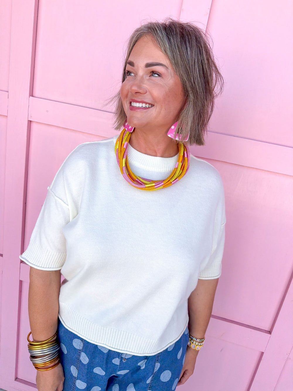 Easy Going Knit Top - Ivory