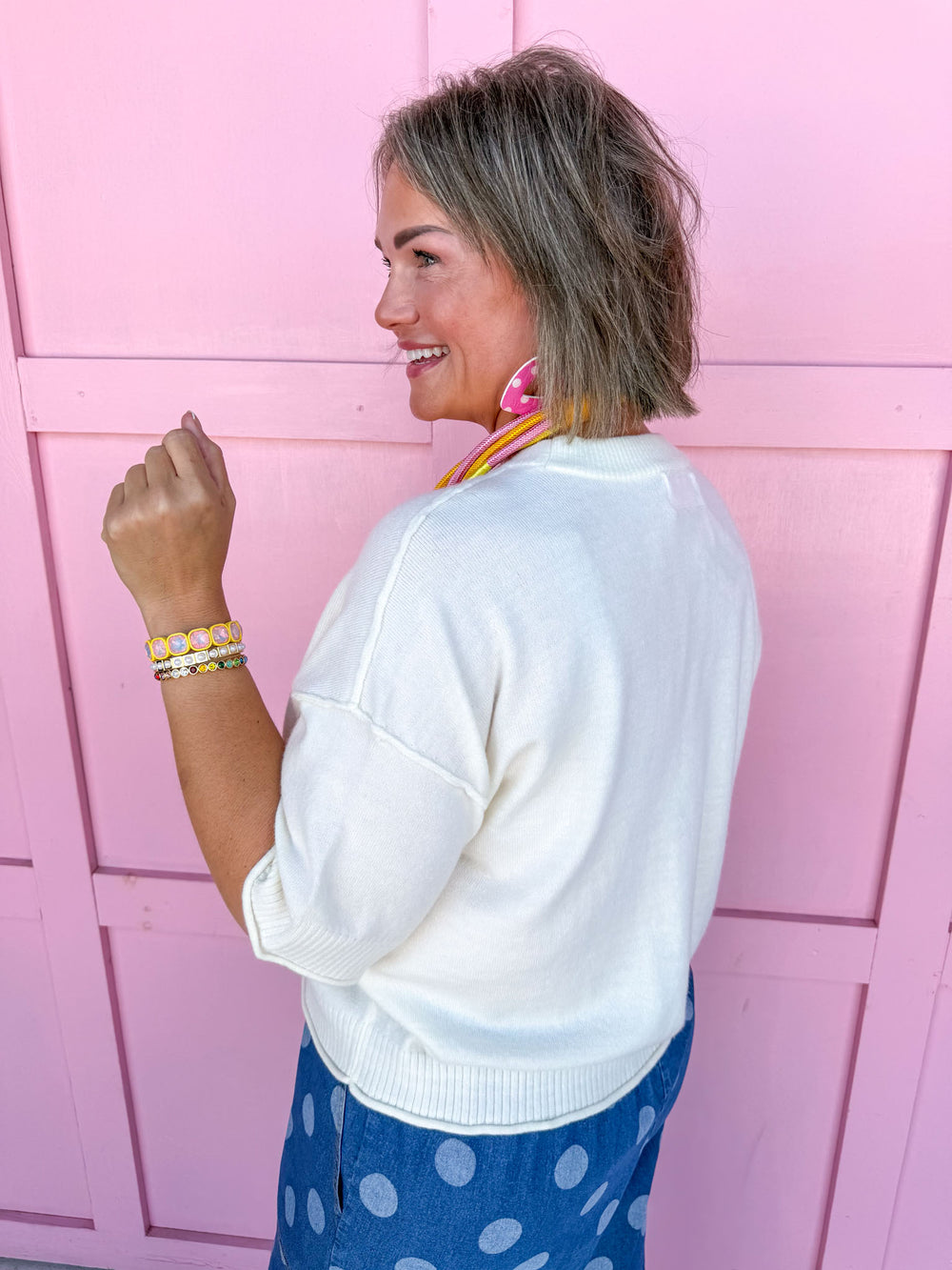 Easy Going Knit Top - Ivory