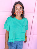 Busy Day Top - Seafoam