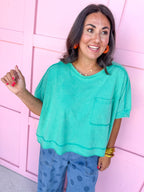 Busy Day Top - Seafoam