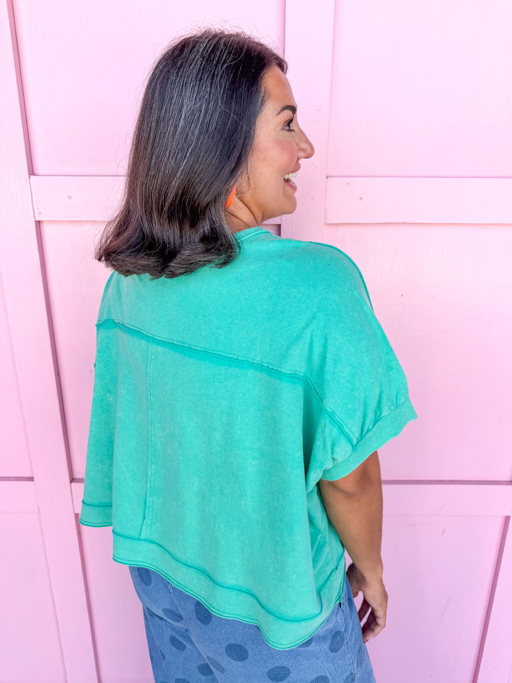 Busy Day Top - Seafoam