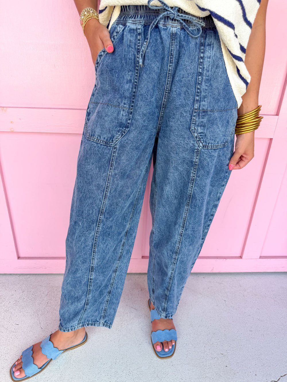 Easy Going Barrel Pants