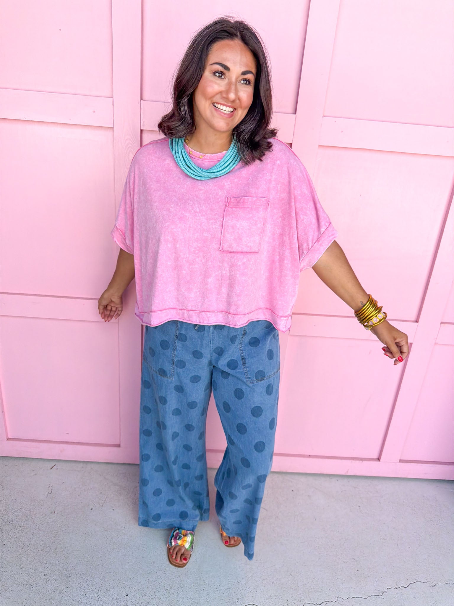 Busy Day Top - Pink