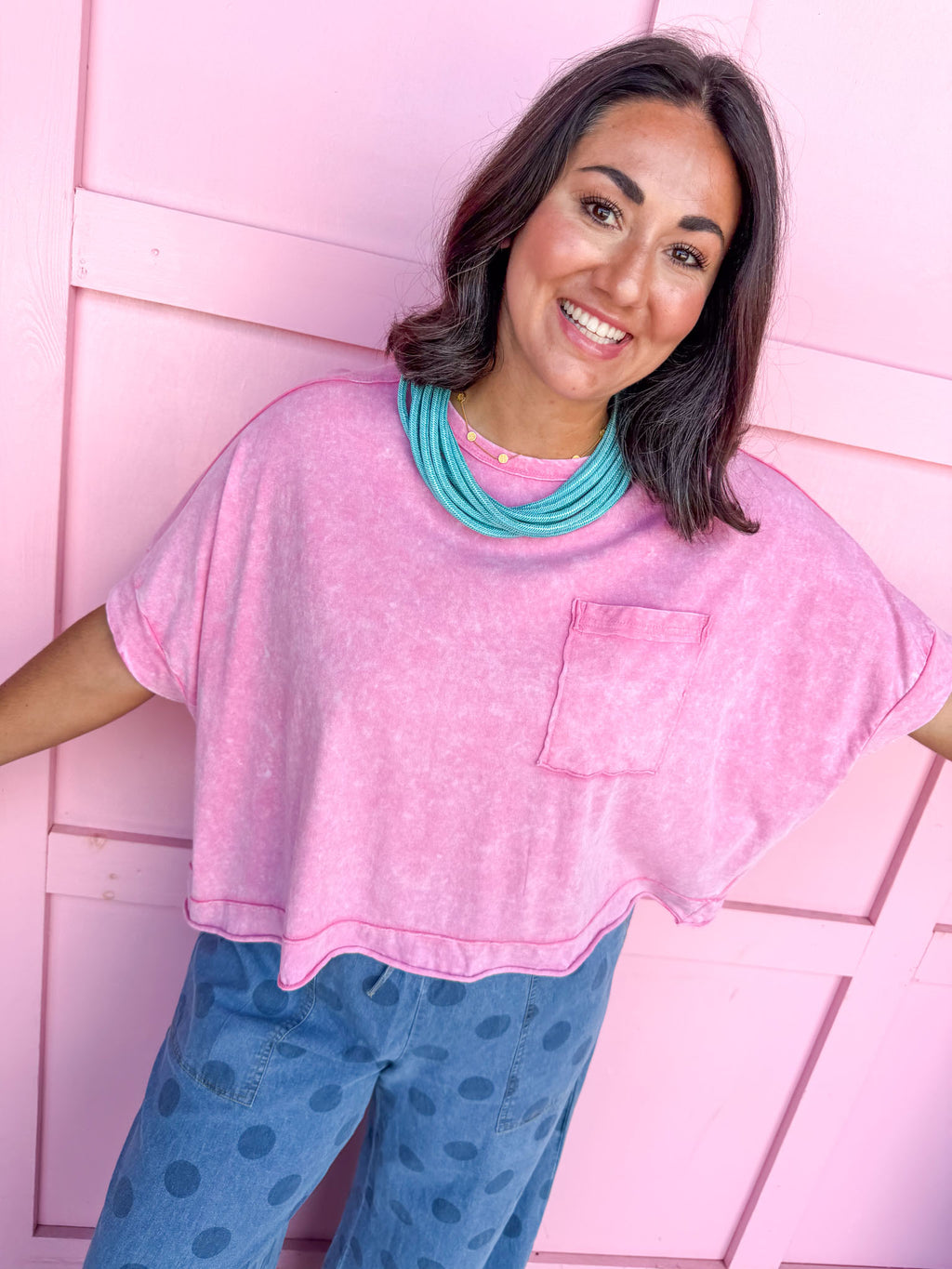 Busy Day Top - Pink