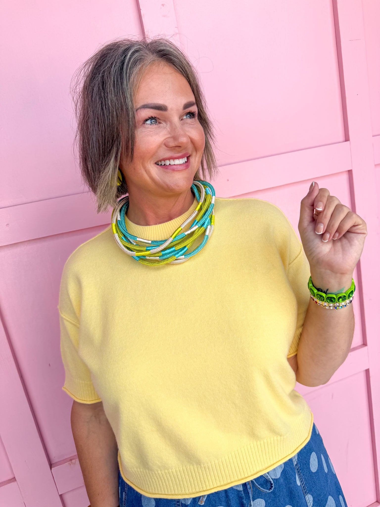 Easy Going Knit Top - Yellow