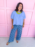 Busy Day Top - Periwinkle