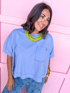 Busy Day Top - Periwinkle