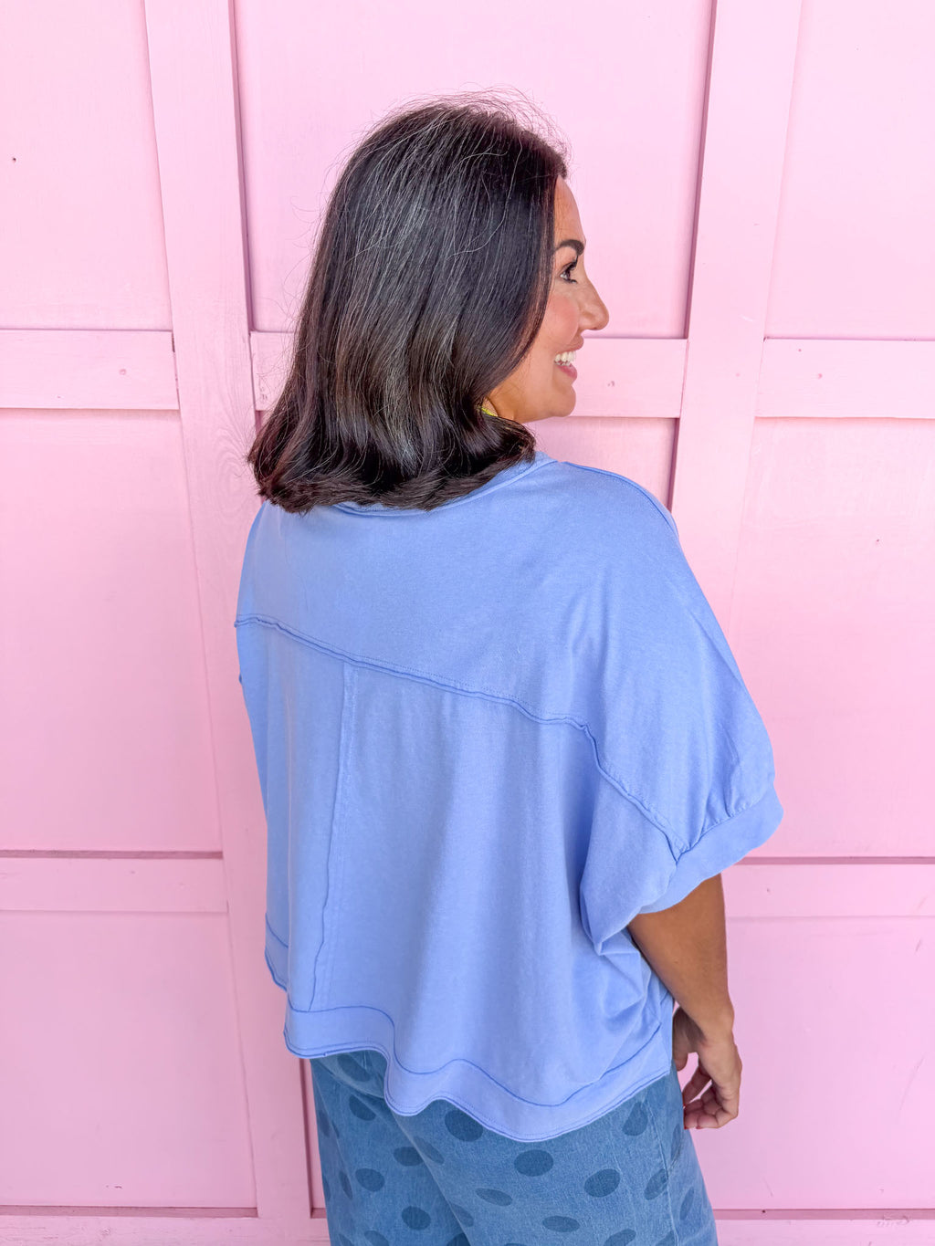 Busy Day Top - Periwinkle