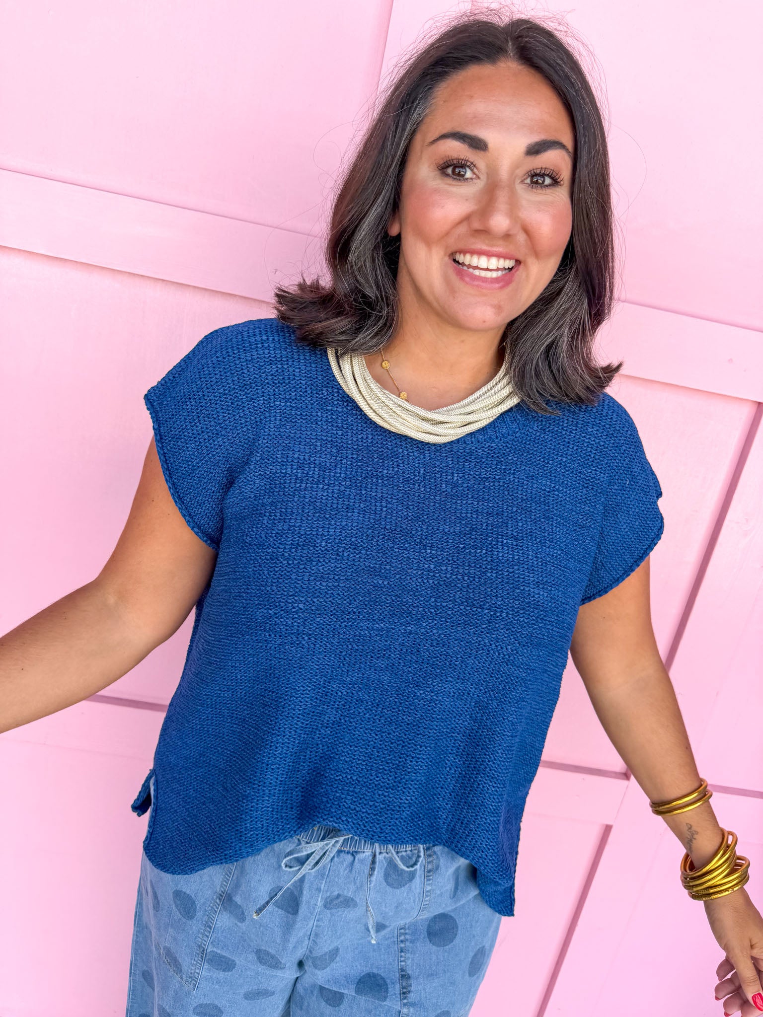 Sweet As You Top - Navy